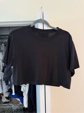lululemon athletica Cropped Crew Tee - Black